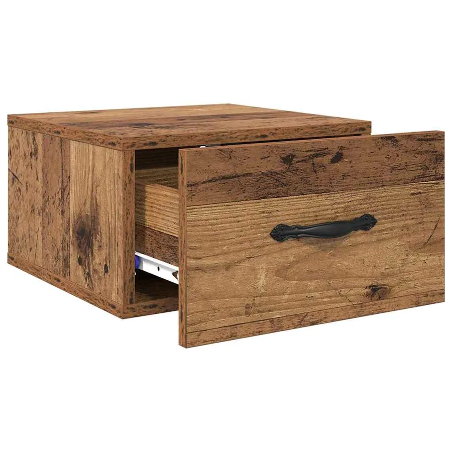 Cabinet de chevet Bois ancien 35 x 35 x 20 cm Bois d'ingénierie - 5