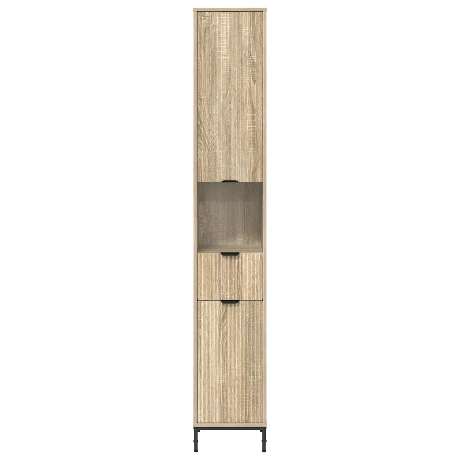 Cabinet de salle de bain Chêne Sonoma 31,5 x 33 x 190 cm - 6