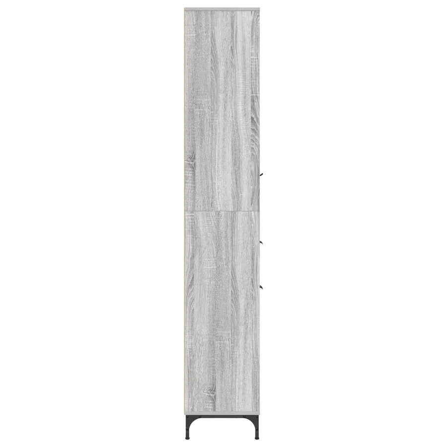 Cabinet de salle de bain Gris Sonoma 31,5 x 33 x 190 cm - 7