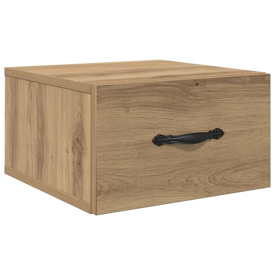 Cabinet de chevet chêne artisanal 35 x 35 x 20 cm - 2