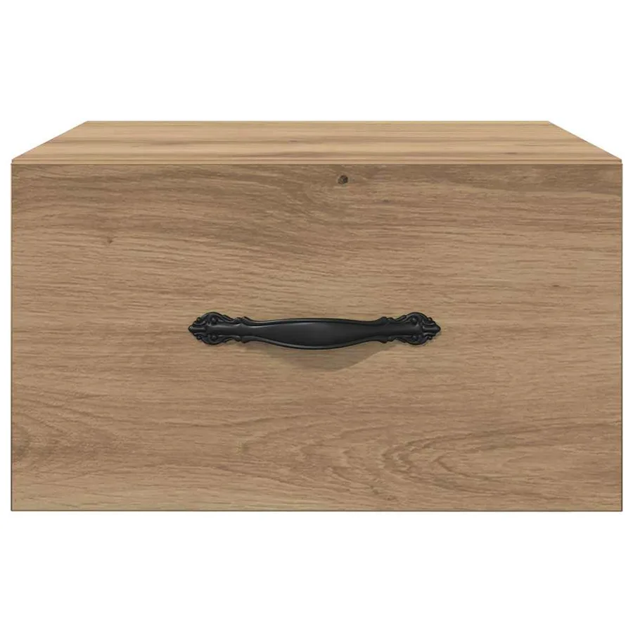 Cabinet de chevet chêne artisanal 35 x 35 x 20 cm - 6