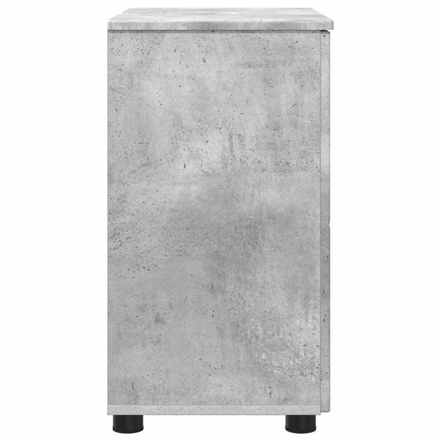 Cabinet de salle de bain avec porte Gris béton 61 x 35 x 64 cm - 7