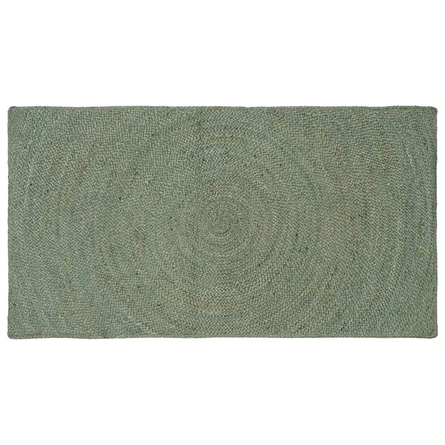Tapis de surface Vert olive 80 x 150 cm Jute