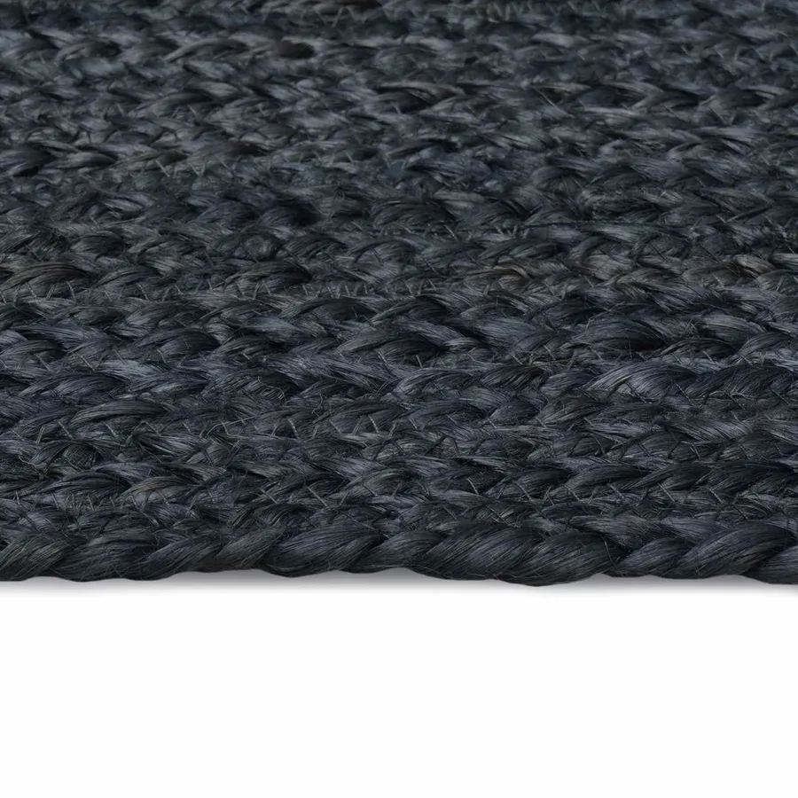 Tapis de surface Rectangulaire Gris foncé 80 x 250 cm Jute - 3