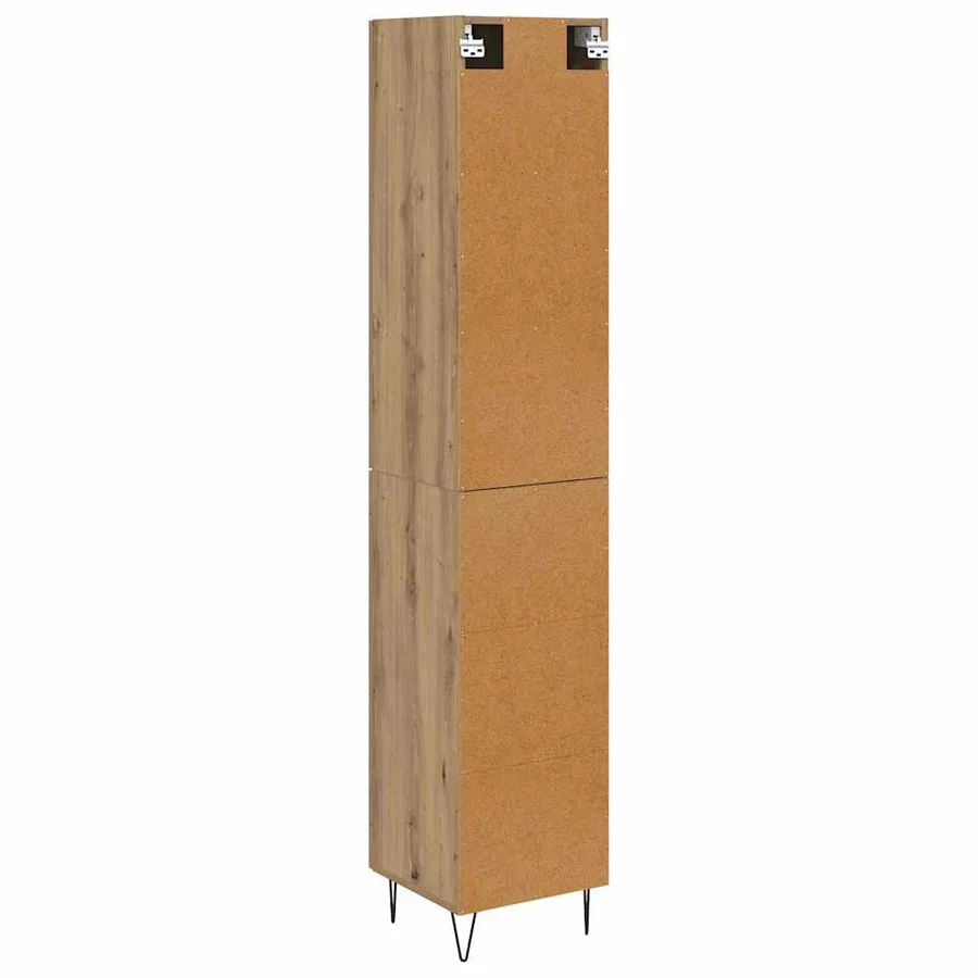Haut Armoire Chêne artisanal 34,5 x 34 x 90 cm - 10