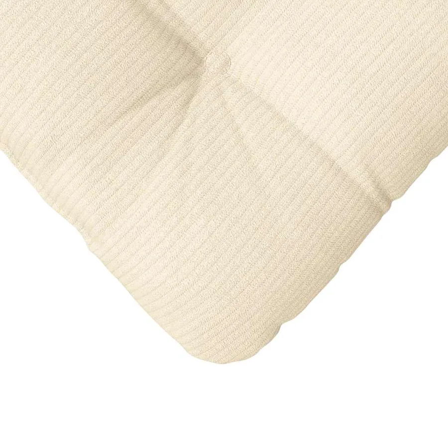 Coussins de siège 4 pcs Crème 45 x 45 cm - 9