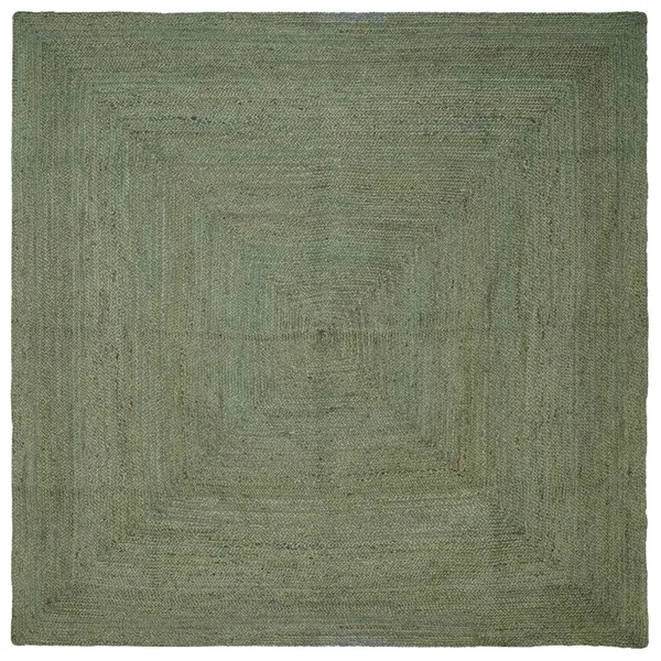 Tapis de surface Carré Vert olive 300 x 300 cm Jute