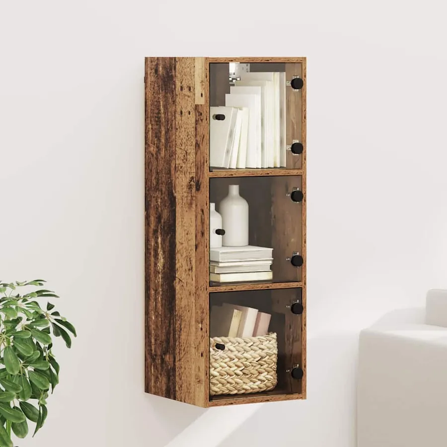 Meuble mural Bois Ancien 35 x 37 x 102 cm Bois d'ingénierie
