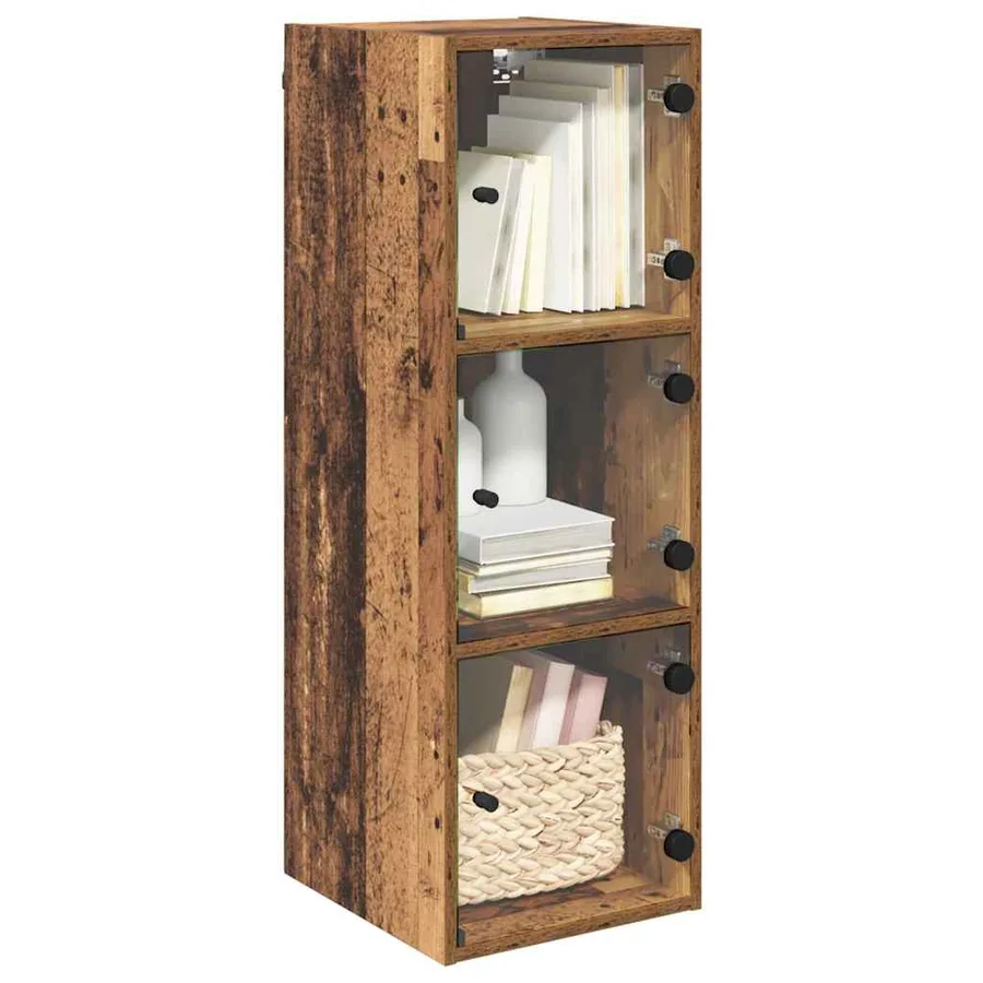 Meuble mural Bois Ancien 35 x 37 x 102 cm Bois d'ingénierie - 3