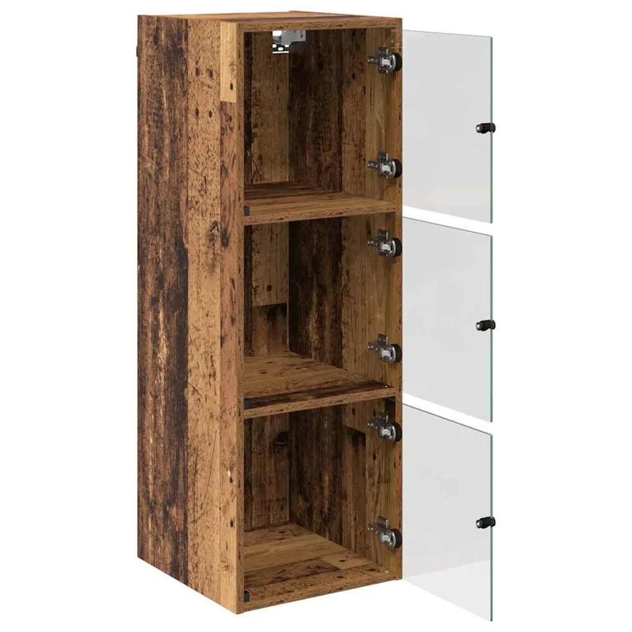 Meuble mural Bois Ancien 35 x 37 x 102 cm Bois d'ingénierie - 5