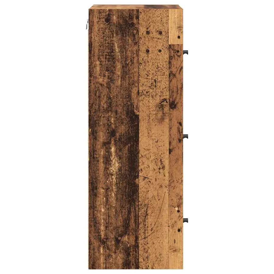 Meuble mural Bois Ancien 35 x 37 x 102 cm Bois d'ingénierie - 7