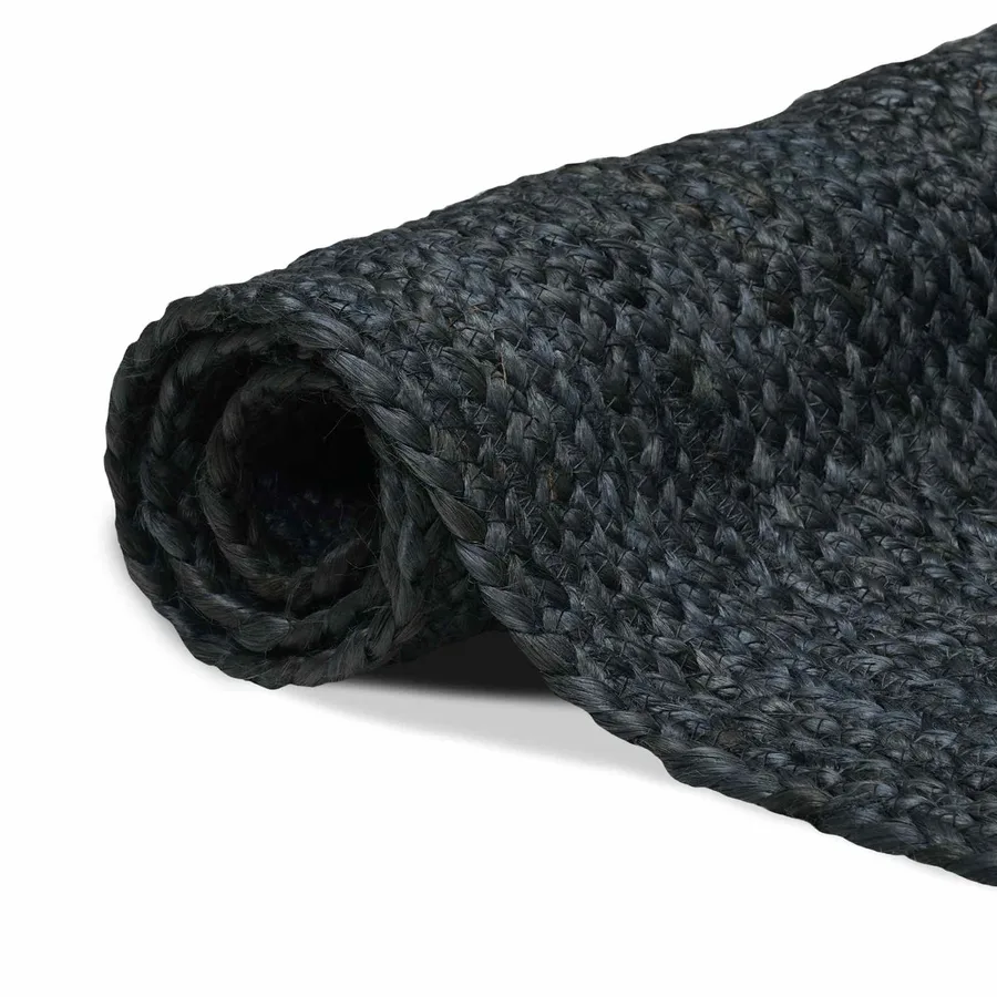 Tapis de surface Rectangulaire Gris foncé 80 x 400 cm Jute - 2