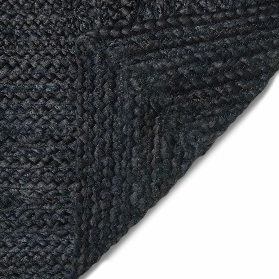 Tapis de surface Rectangulaire Gris foncé 80 x 400 cm Jute - 4