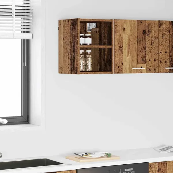 Armoire suspendue avec stockage Bois ancien 30 x 29,5 x 40 cm