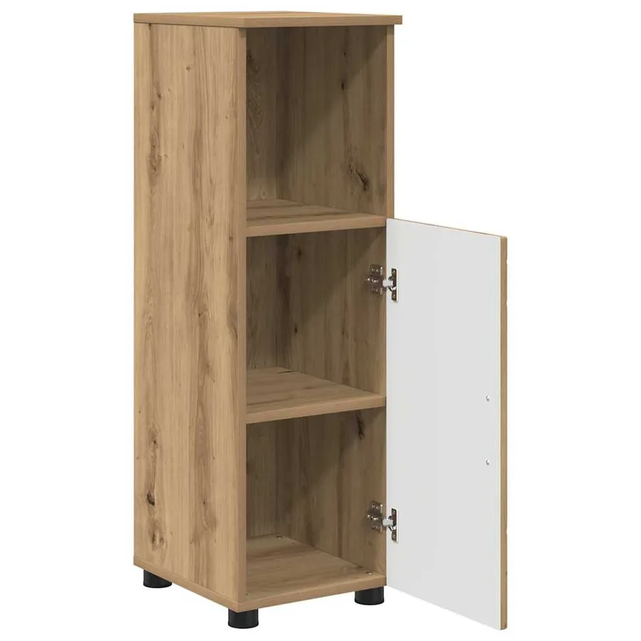 Cabinet de salle de bain Chêne artisanal 30 x 35 x 95 cm - 5