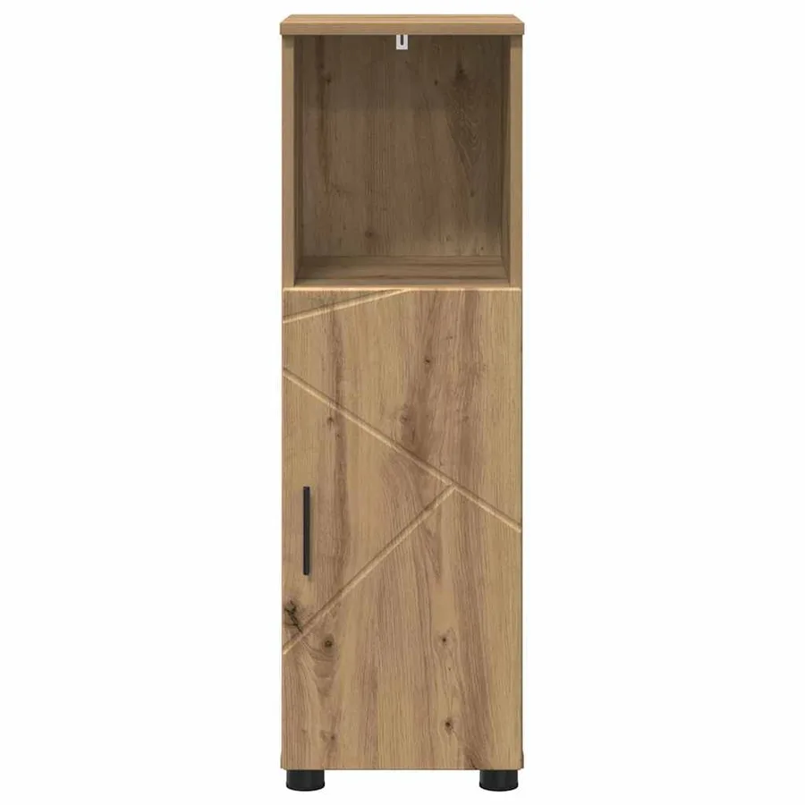 Cabinet de salle de bain Chêne artisanal 30 x 35 x 95 cm - 6