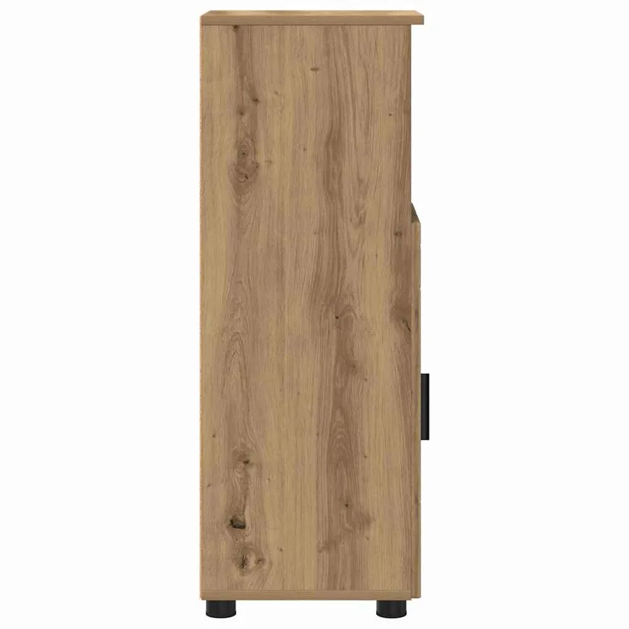Cabinet de salle de bain Chêne artisanal 30 x 35 x 95 cm - 7