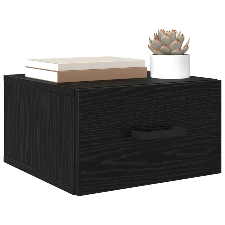 Cabinet de chevet avec tiroir 2 pcs Chêne noir 35 x 35 x 20 cm - 3