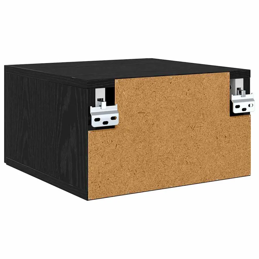 Cabinet de chevet avec tiroir 2 pcs Chêne noir 35 x 35 x 20 cm - 9