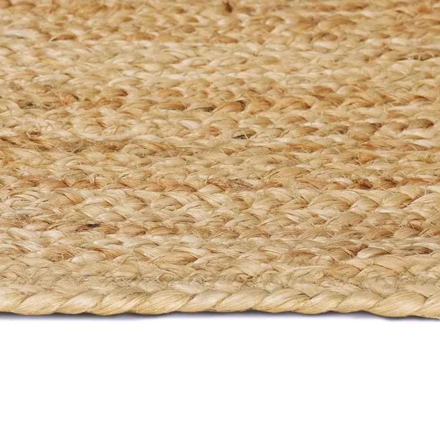 Tapis de surface Naturel 160 x 160 cm Jute - 6
