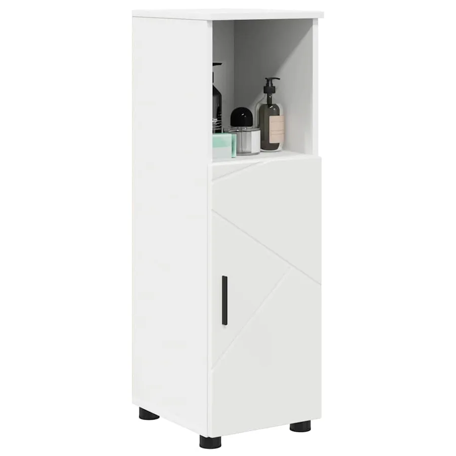 Cabinet de salle de bain avec stockage Blanc 30 x 35 x 95 cm - 3