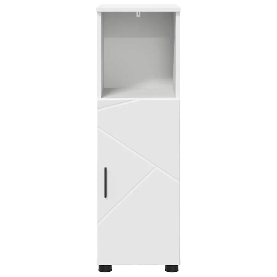 Cabinet de salle de bain avec stockage Blanc 30 x 35 x 95 cm - 6