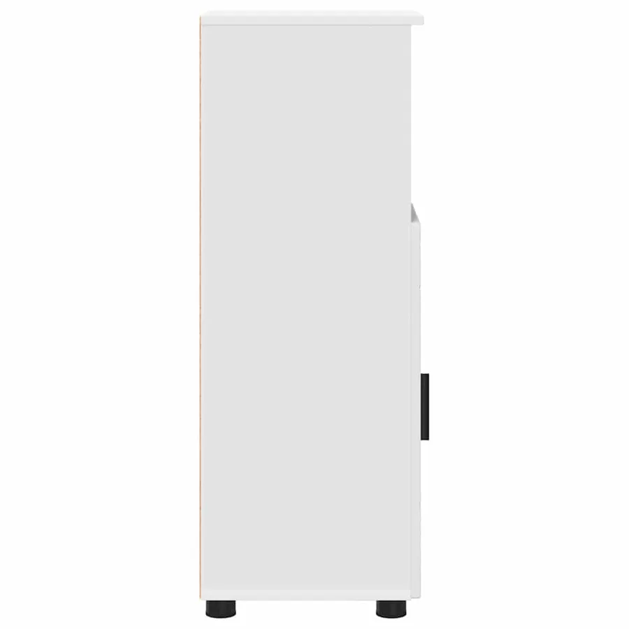 Cabinet de salle de bain avec stockage Blanc 30 x 35 x 95 cm - 7