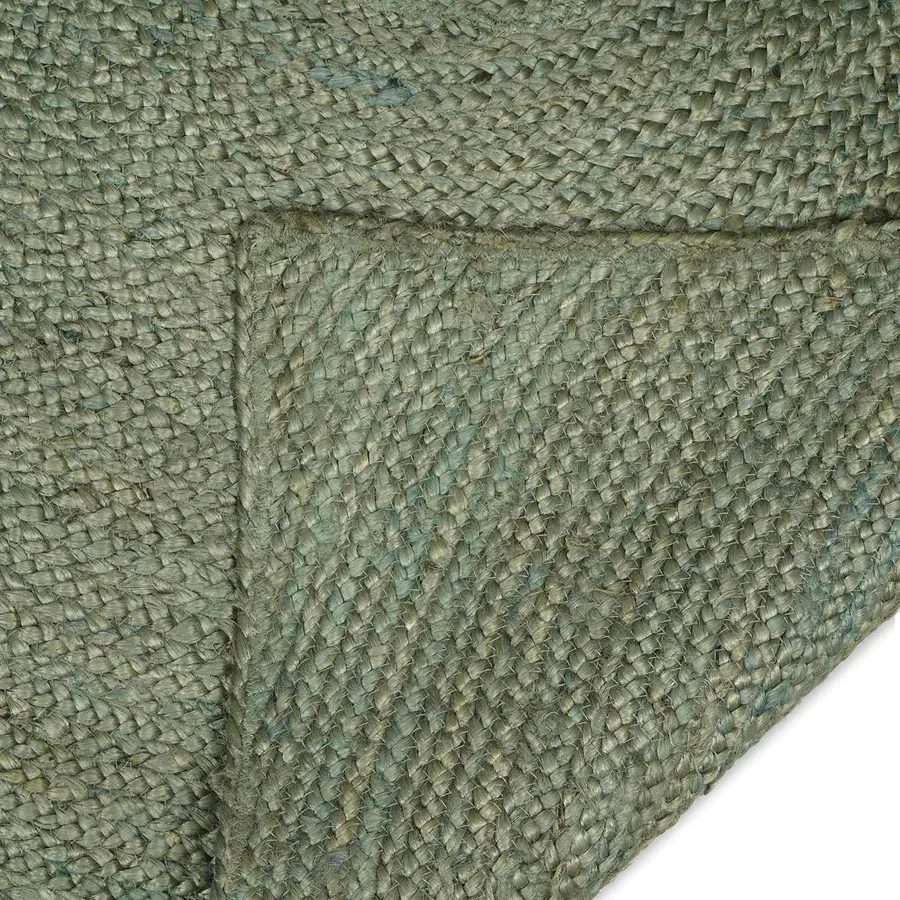 Tapis de surface Vert olive 100 x 200 cm Jute - 3