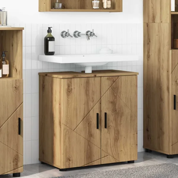 Cabinet de salle de bain Chêne artisanal 61 x 35 x 64 cm