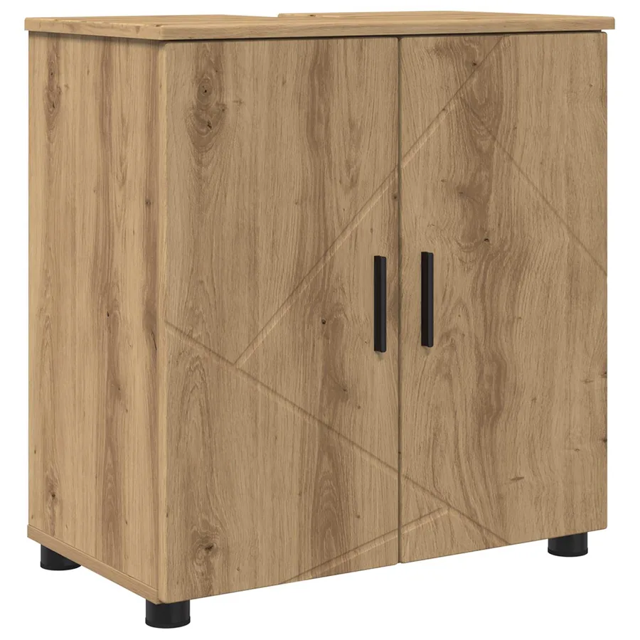 Cabinet de salle de bain Chêne artisanal 61 x 35 x 64 cm - 2