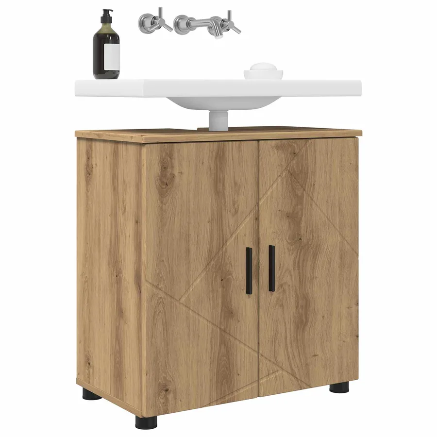 Cabinet de salle de bain Chêne artisanal 61 x 35 x 64 cm - 3