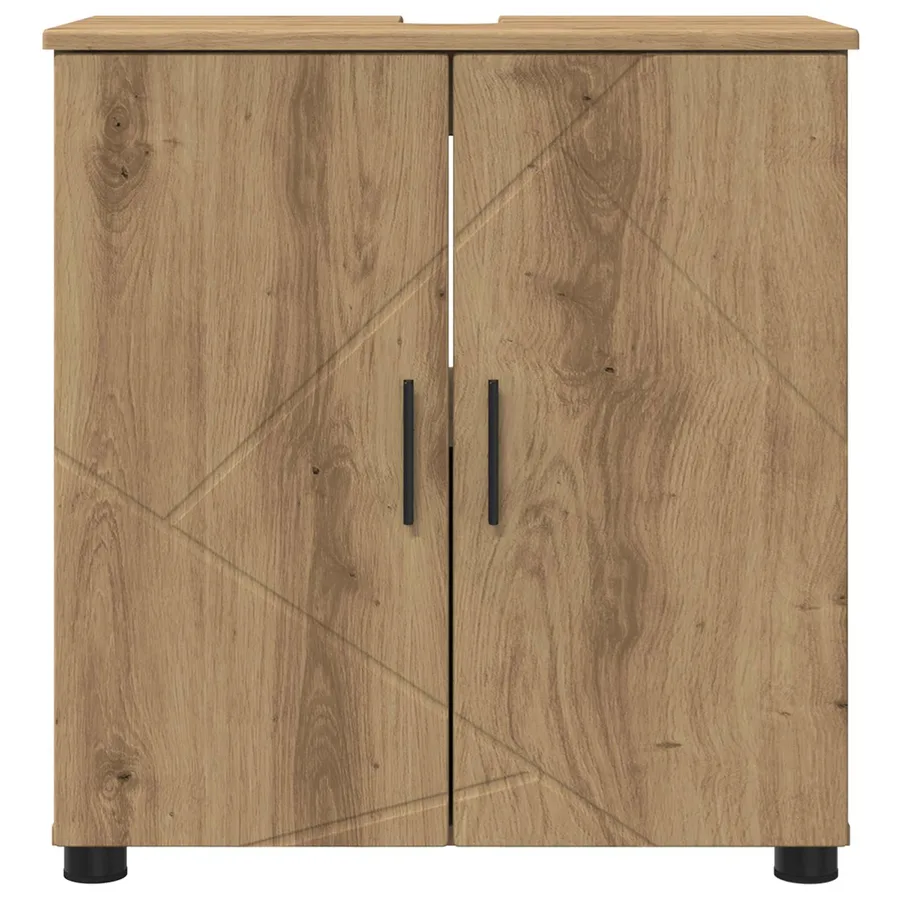 Cabinet de salle de bain Chêne artisanal 61 x 35 x 64 cm - 6