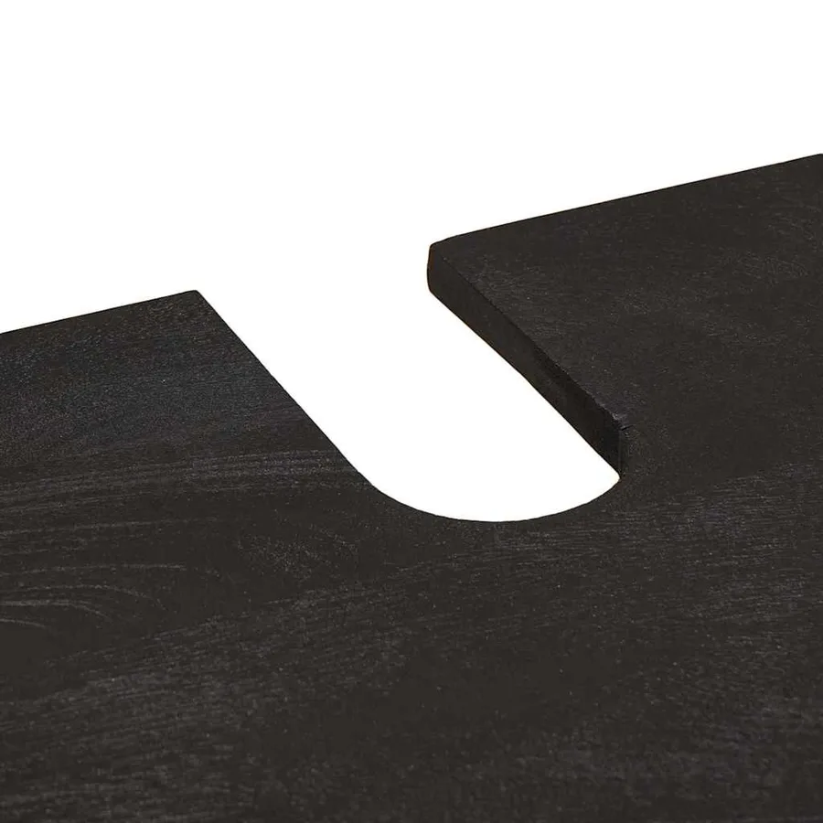 Ensemble de Meubles de Salle de Bain avec tiroir 4 pcs Noir - 10