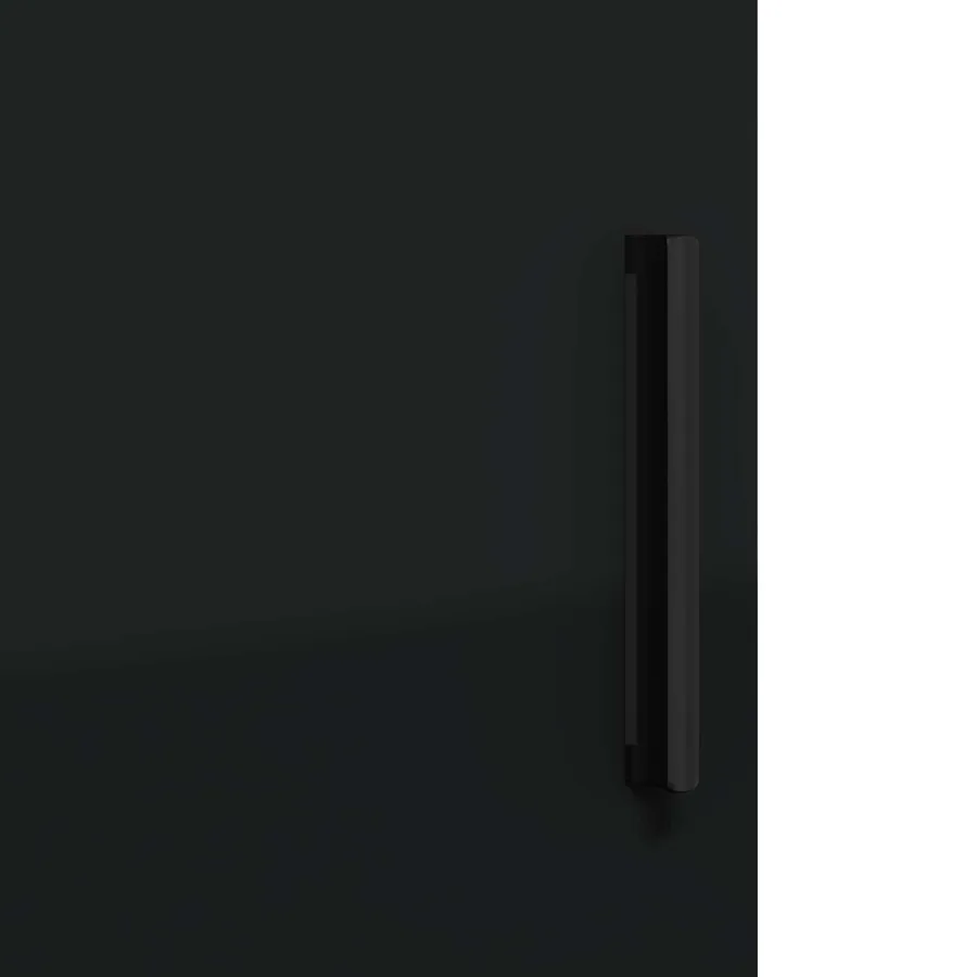 Cabinet de salle de bain avec stockage Noir 61 x 35 x 64 cm - 8