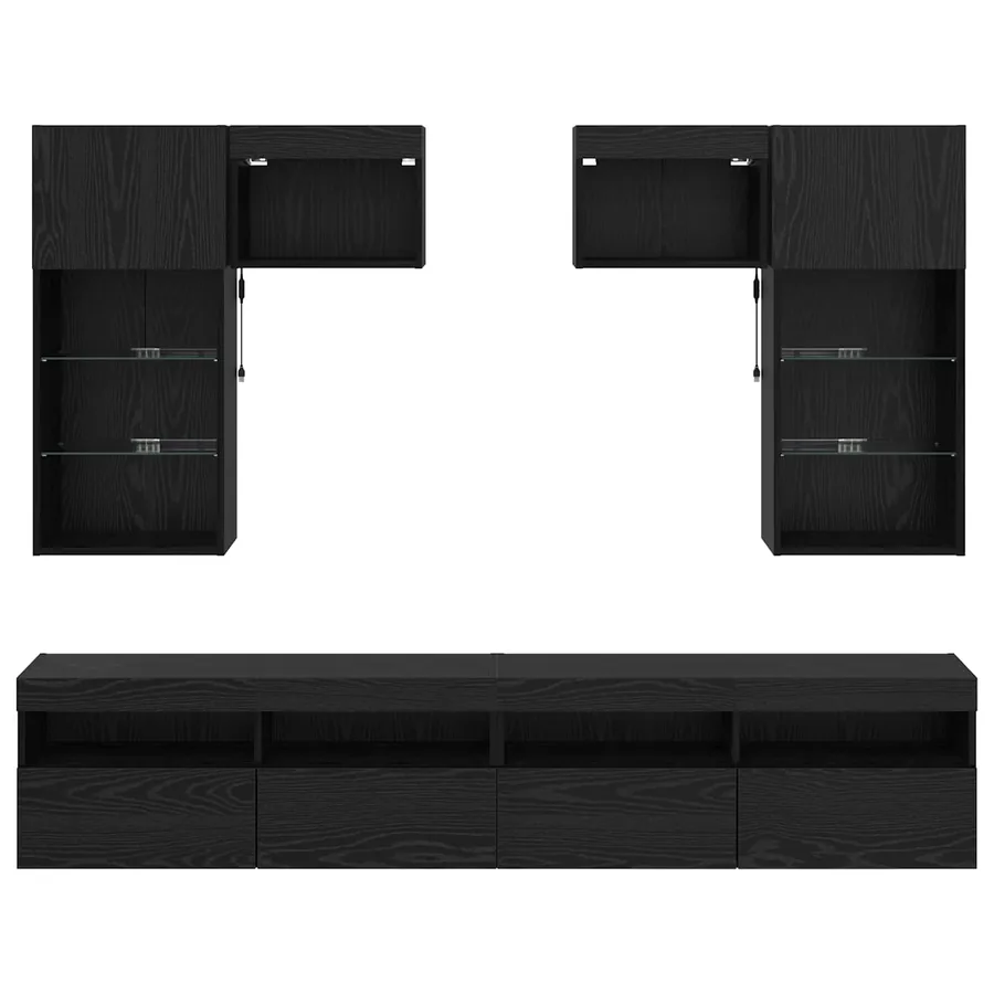 Meubles TV muraux 6 pcs Chêne artisanal Bois d'ingénierie - 10