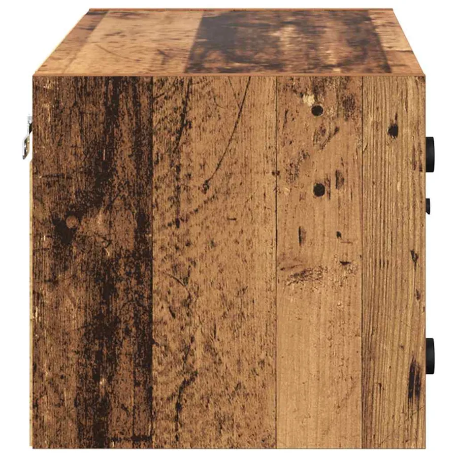 Meuble mural Bois Ancien 68 x 37 x 35 cm Bois d'ingénierie - 7
