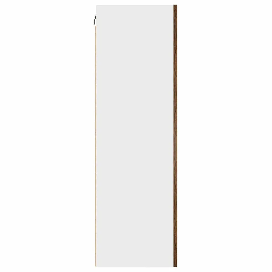 Armoire suspendue Chêne fumé et Blanc 50 x 31 x 100 cm - 7