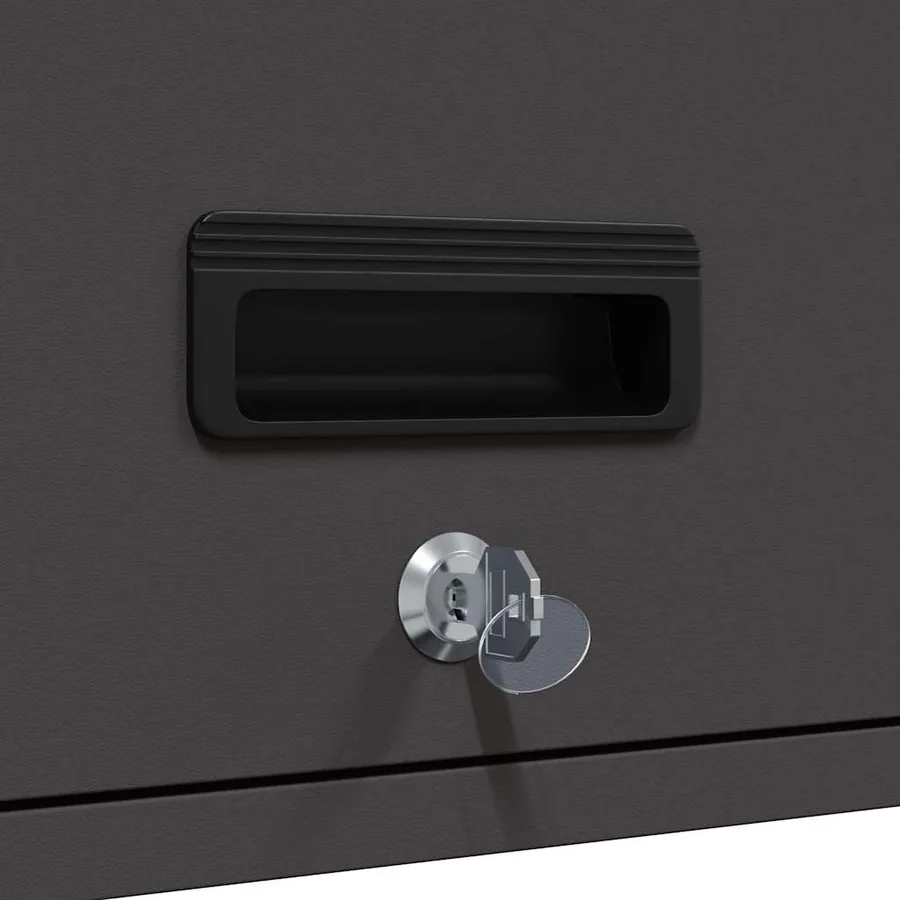 Armoire murale pour garage Noir 90 x 33 x 35 cm - 11