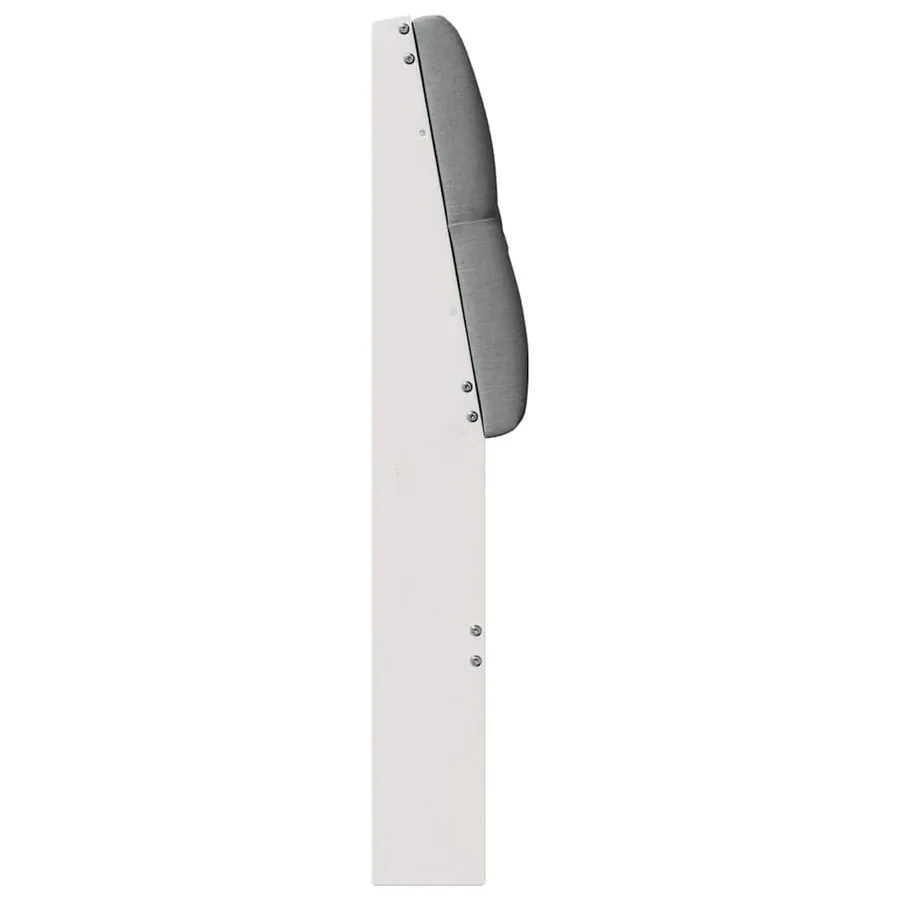 Tête de lit capitonnée Gris clair 160 cm Pin massif - 5