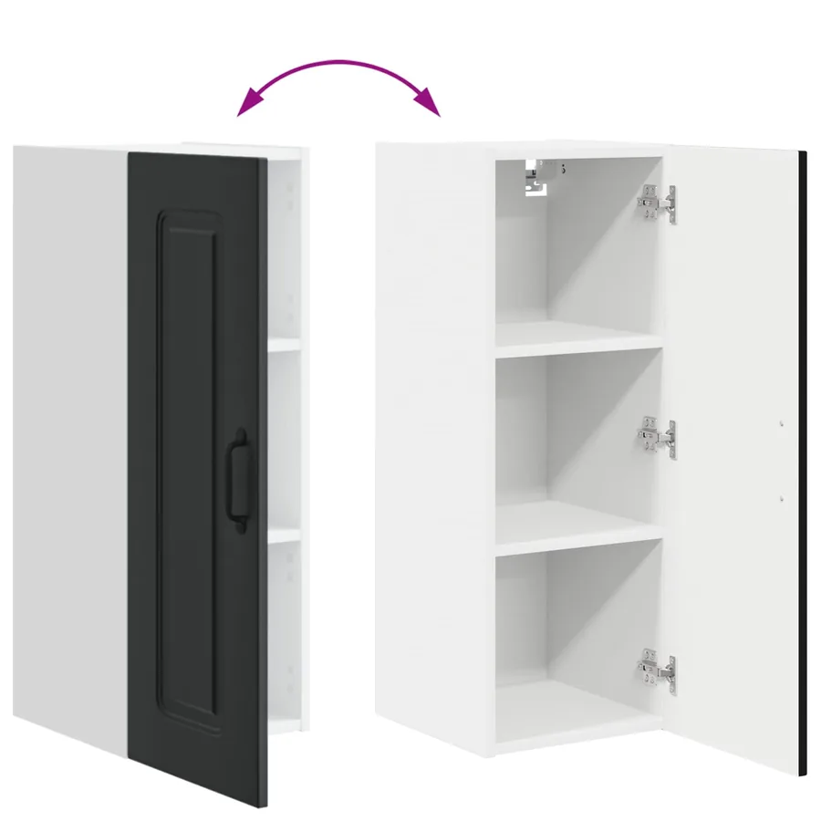 Panneau de lave-vaisselle Kalmar 2 pcs Noir 30 x 31 x 80 cm - 12