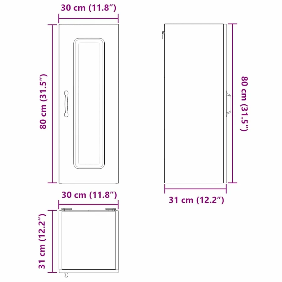 Panneau de lave-vaisselle Kalmar 2 pcs Chêne brun - 14