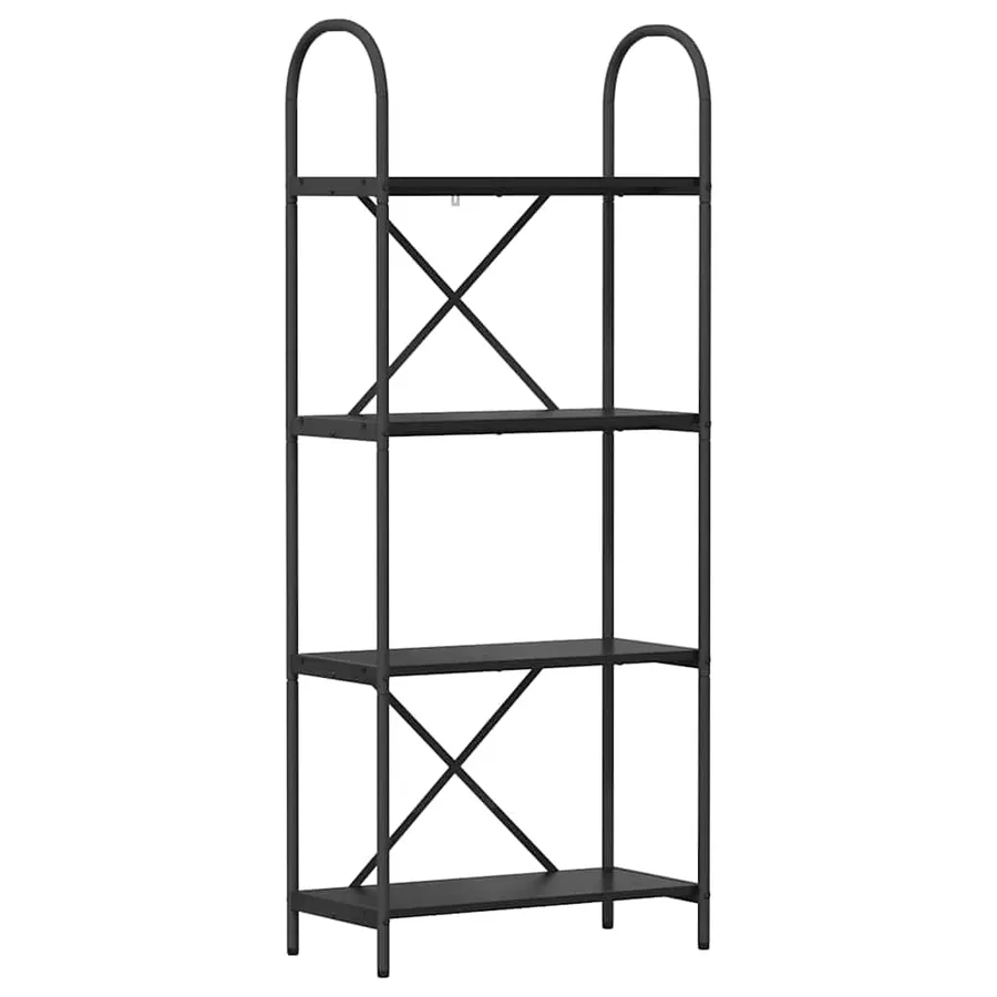 Étagère Chêne noir 60 x 30 x 146 cm Bois d'ingénierie - 2