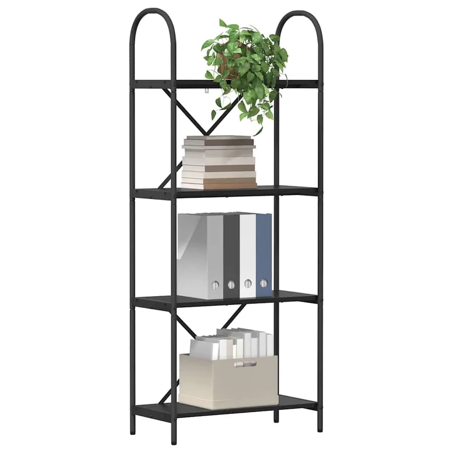 Étagère Chêne noir 60 x 30 x 146 cm Bois d'ingénierie - 3