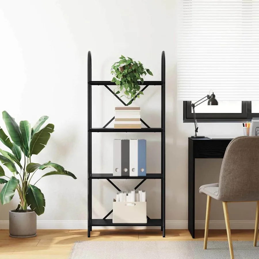 Étagère Chêne noir 60 x 30 x 146 cm Bois d'ingénierie - 4
