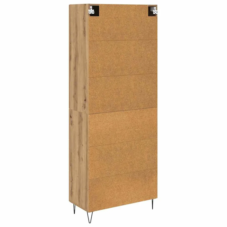 Haut Armoire 2 pcs Chêne artisanal 69,5 x 34 x 180 cm - 10