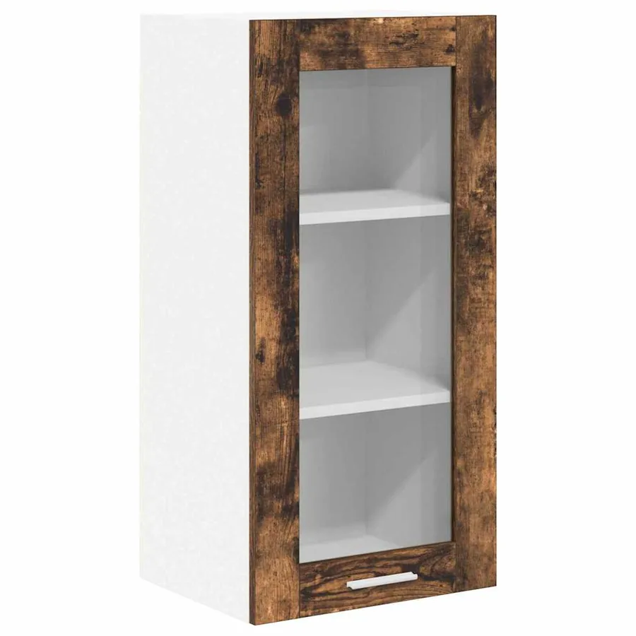 Armoire suspendue Chêne fumé 40 x 31 x 80 cm Bois d'ingénierie - 2