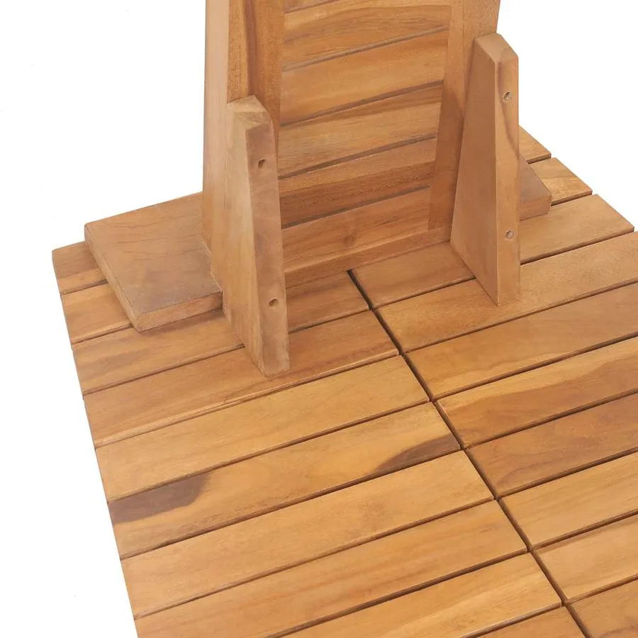 Douche de jardin teck massif 70x75x204 cm - 8