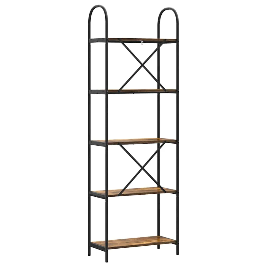 Étagère Chêne fumé 60 x 30 x 183 cm Bois d'ingénierie - 7