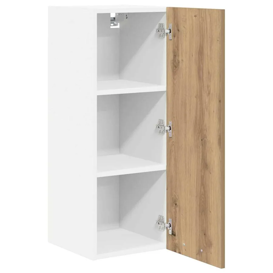 Armoire suspendue 2 pcs Chêne Artisan et Blanc 30 x 31 x 80 cm - 5