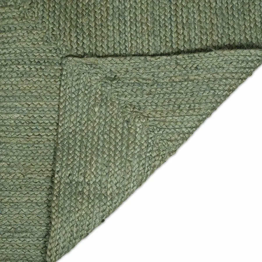 Tapis de surface Rectangulaire Vert olive 60 x 200 cm Jute - 3